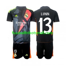 Fußballtrikots Real Madrid Andriy Lunin 13 Torwart Kinder 2024-2025 Kurzarm Auswärts-trikot kaufen